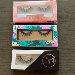Tarte False Lashes, Lashaholic false lashes, Mi Beauti false lashes. Never used.